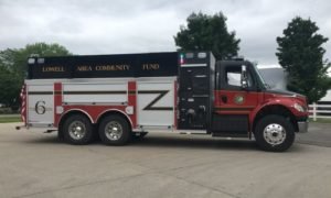 Pumper Tanker Fire Truck for Lowell Area Fire Department